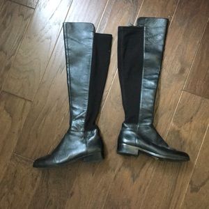Above knee black boots
